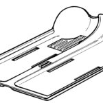 Tappeto interno pavimento in mouquette antracite FIAT 500 F L R