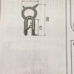Guarnizione battiaria portellone posteriore Fiat PANDA 4x4 dal 1986 al 2002 spezzone metri 3,70