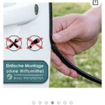 PROFILO PARACOLPI RINFORZATO CON FILO METALLICO PER PORTIERE AUTOVETTURE IN SPEZZONE DA 4 METRI