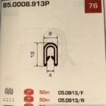 GUARNIZIONE COPRIFILO E BATTUTA UNIVERSALE REALIZZATA IN GOMMA E METALLO per assicurare flessibilità, curvatura e raggiatura nella applicazione fornita in spezzone da 4 metri e multipli