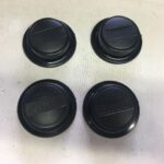 SET 4 coprimozzi coppetta in PLASTICA NERA FIAT PANDA 141 MODELLI DAL 1986 AL 2002