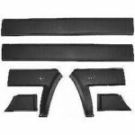 Serie 6 Modanature laterali FIAT PANDA 4X4 MODELLO 141 dal 1986 al 2003 comprese clips di fissaggio
